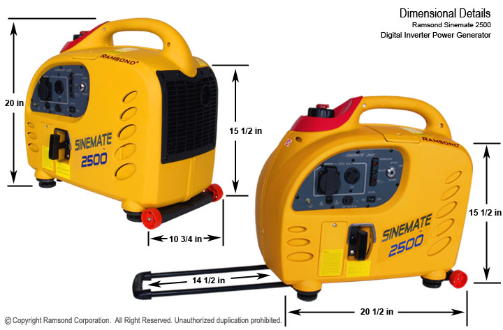 Sinemate 2500 Digital inverter Gasoline Generator 