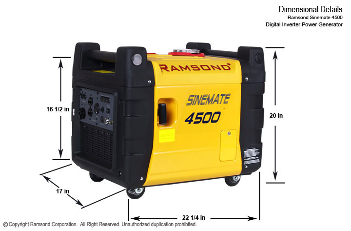 Sinemate 4500 Digital inverter Gasoline Generator 