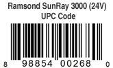 Ramsond SunRay 3000 Pure Sine Wave Inverter 24V UPC Code